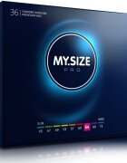 MY.SIZE Prezervative PRO – Condoms 64 mm ultra-subțiri pentru potrivire personalizată și sensibilitate naturală 36 bucăți