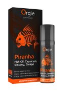 Orgie Cremă stimulantă pentru erecție – Piranha Power Cream efect de încălzire și stimulare cu ginseng și ginkgo biloba 15 ml