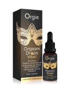 Orgie Gel intim - Orgasm Drops Vibe! cu efect de furnicături pentru stimularea clitorisului și orgasm intens aromă de piersică 15 ml
