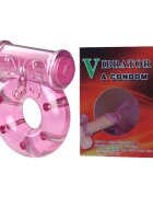 Pretty Love > Baile Set inel vibrator cu prezervativ Vibrating Cock Ring & Condom Set roz