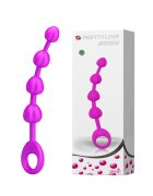 PRETTYLOVE Bile anale – Beeds din silicon moale 4 bile flexibile lungime 195 cm