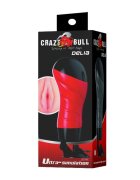 Pretty Love > Crazy Bull Masturbator Crazy Bull - Delia textură realistă tip vagin material moale cu ventuza pentru fixare roșu cu negru