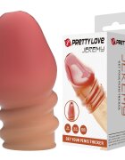 PRETTYLOVE Manson pentru penis - Jeremy TPR Waterproof culoare naturală 7 cm