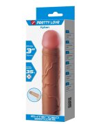 PRETTYLOVE Manson pentru penis – Kylian pentru prelungirea și îngroșarea penisului maro 20.5 cm