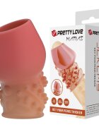 PRETTYLOVE Manson pentru penis - Matias TPR moale efect de întârziere a ejaculării culoare naturală 6.5 cm