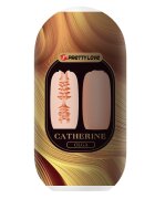 PRETTYLOVE Masturbator masculin – Catherine OLGA material TPR + ABS moale realist și reutilizabil roz