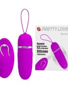 PRETTYLOVE Vibrator - DAWN cu telecomandă 12 funcții de vibrație din silicon mov