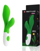 PRETTYLOVE Vibrator – Owen cu 30 funcții de vibrație din silicon moale verde
