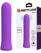 PRETTYLOVE Vibrator tip bullet - Blanche 12 funcții de vibrație reîncărcabil USB stimulare intensă mov