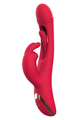 Guilty Toys Vibrator Yara Vibrating & Tapping Silicon USB Magentic Rosu 24.1 cm Sexxify - Entro.ro
