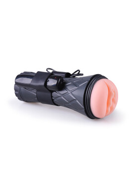 STD Masturbator cu Vibratii Passion Cup Pocket Pussy TPE Natural 23.5 cm - Entro.ro