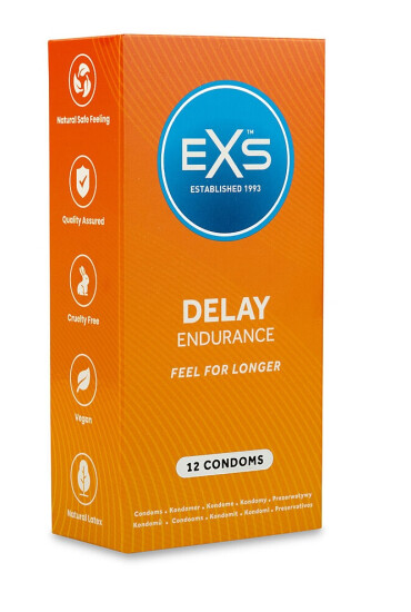 EXS Set 12 Prezervative Delay pentru Intarzierea Ejacularii Latex - Entro.ro