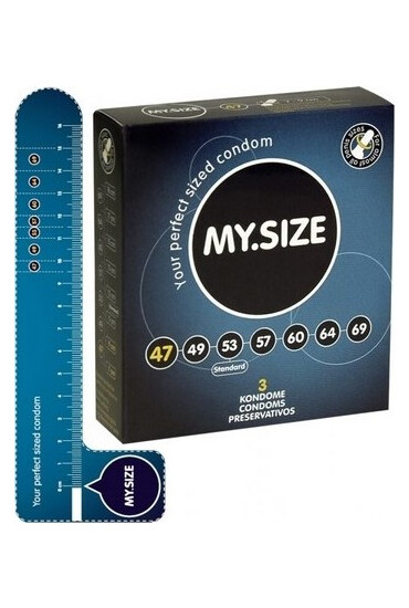 MySize Prezervative My Size 47 3buc - Entro.ro