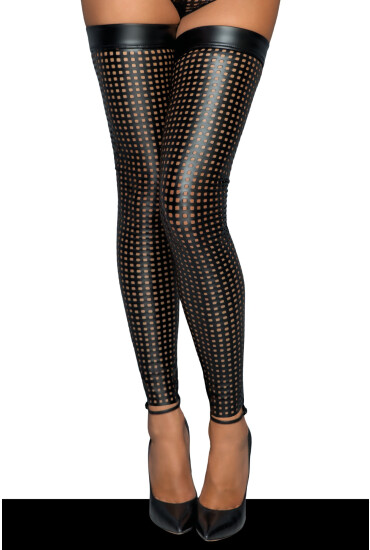 Noir Handmade Ciorapi cu Autosustinere Wetlook Model Perforat S - Entro.ro