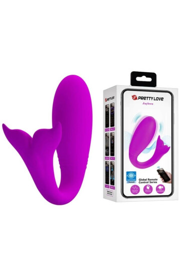 PRETTYLOVE Vibrator Cuplu Jayleen 12 Moduri Vibratii Silicon Bluetooth Control Free App Mov - Entro.ro