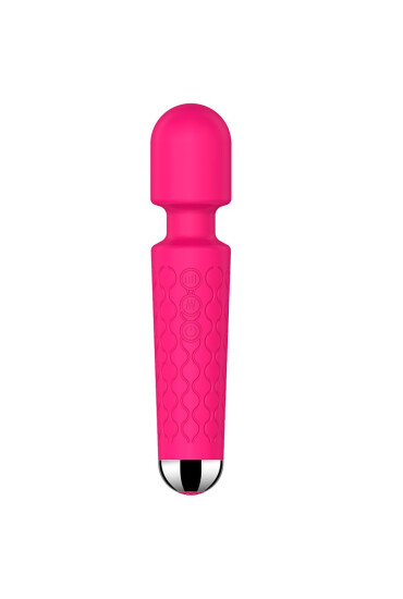 STD Vibrator Masaj Luna 20 Moduri Vibratii+8 Intensitati de Viteza USB Silicon Roz 20 cm - Entro.ro