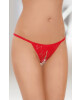  Bikini Sexy Crotchless Rosu S-L - Entro.ro