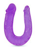 Crushious Dildo Dublu Double Trouble Mov 27 cm - Entro.ro