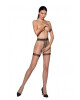 Passion Ciorapi Crotchless Subtiri 20 Den Bej L/XL - Entro.ro