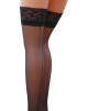 Passion Ciorapi cu Autosustinere Cusaturi Verticale 17 DEN Negru M/L - Entro.ro