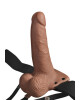 PIPEDREAM Strap-on Hollow Vibrator Fetish Fantasy 10 Moduri Vibratii PVC Natural 17.8 cm - Entro.ro