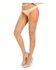 STD Ciorapi Crotchless cu Strasuri Bej S/M - Entro.ro