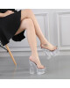 STD Sandale Sexy Clear Transparent Marime 39 - Entro.ro