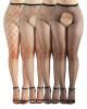 STD Set 4 Ciorapi Crotchless din Plasa Negru S-L - Entro.ro