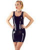 THE LATEX COLLECTION Rochie Mini din Latex Negru M - Entro.ro