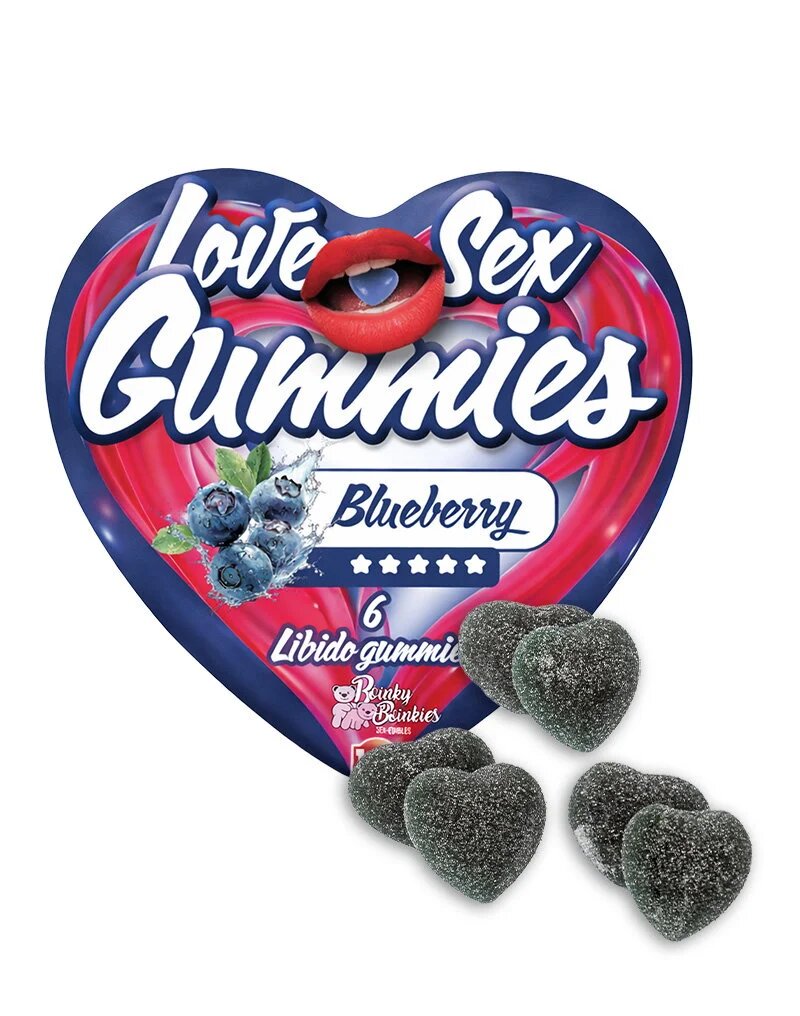 Boinky Jeleuri afrodisiace - Love Sex Gummies cu aromă de afine unisex 1 cutie x 6 buc - Default Title