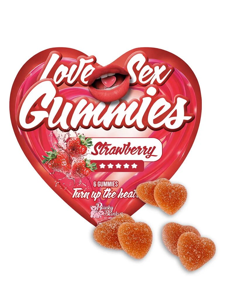 Boinky Jeleuri afrodisiace - Love Sex Gummies cu aromă de căpșuni unisex 1 cutie x 6 buc - Default Title