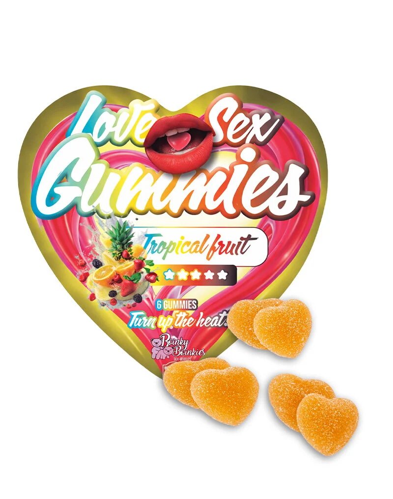 Boinky Jeleuri afrodisiace - Love Sex Gummies cu aromă de fructe tropicale unisex 1 cutie x 6 buc - Default Title