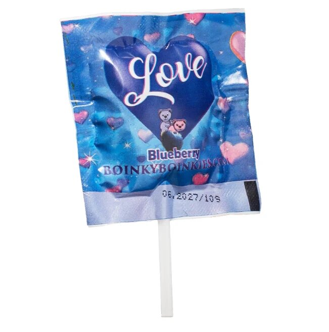 Boinky Lollipop Blue – Acadea cu efect afrodisiac aromă de afine Ashwagandha și Maca 1 buc - Default Title