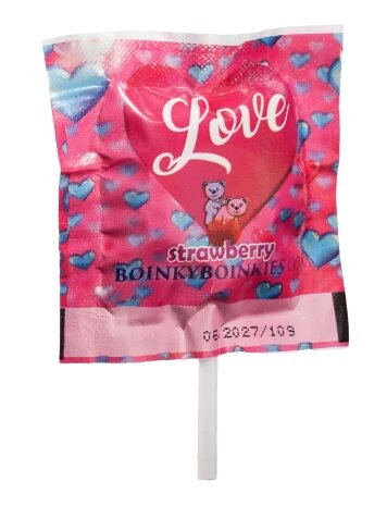 Boinky Lollipop Pink – Acadea cu efect afrodisiac aromă de căpșuni Ashwagandha și Maca 1 buc - Default Title