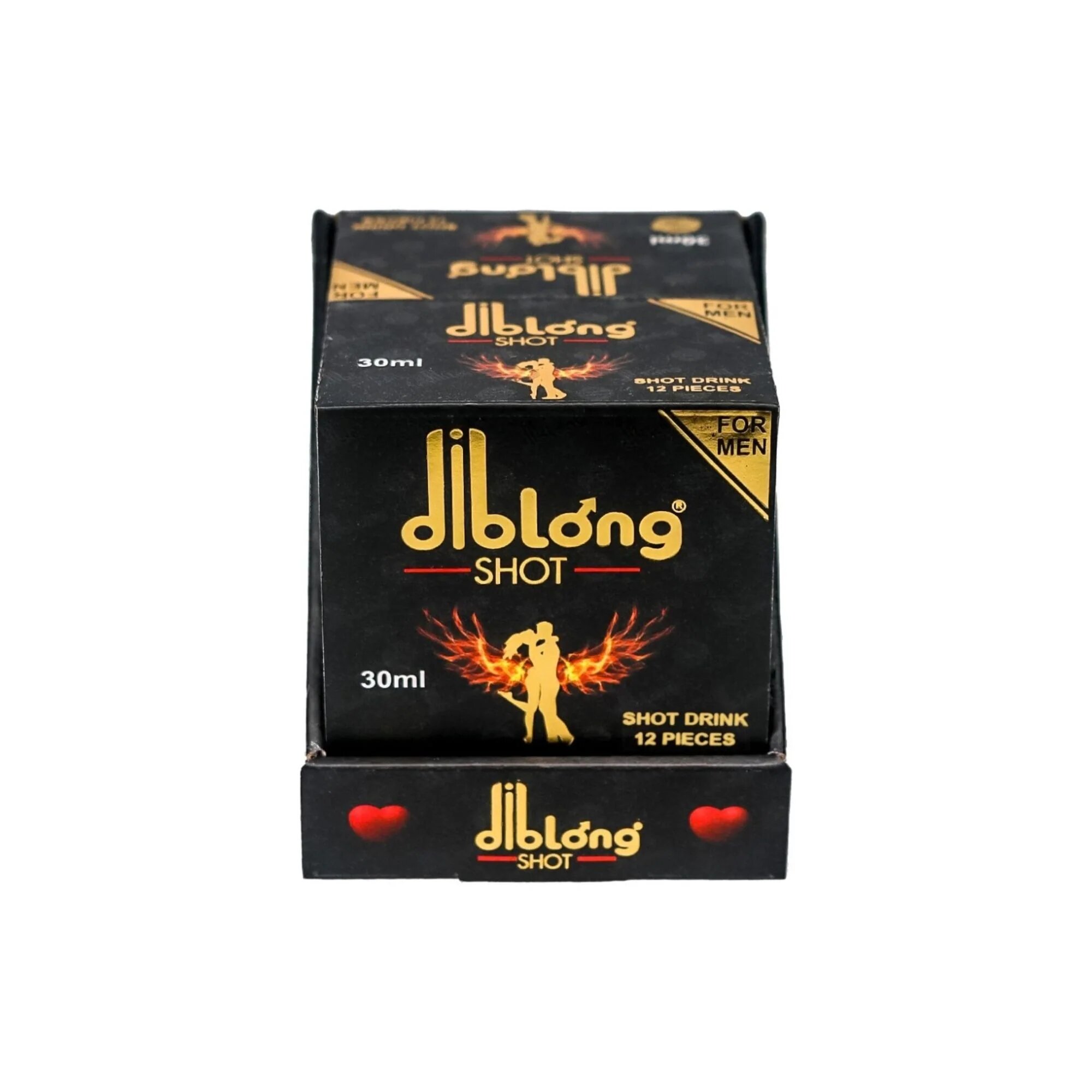 Diblong Energy Shot - supliment alimentar pentru bărbați cu îndulcitori sub formă de băutură energizantă care ajută la menținerea sănătății sexuale și a funcției erectile 12 buc x 30 ml - Default Title