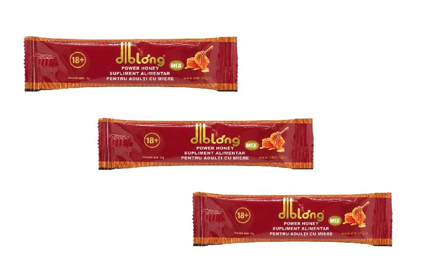 Diblong SET: Power Honey - supliment alimentar pentru adulți cu miere și asocieri de plante care susțin sănătatea sexuală și funcția de reproducere 3 x 10 g - Default Title
