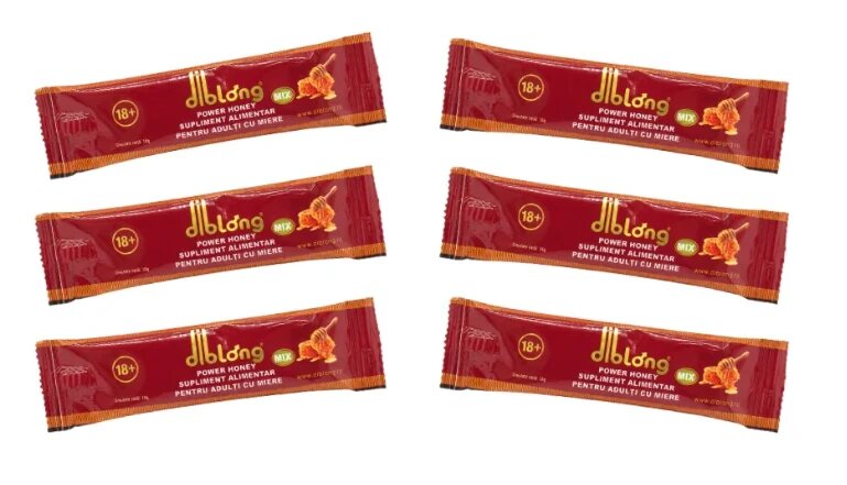 Diblong SET: Power Honey - supliment alimentar pentru adulți cu miere și asocieri de plante care susțin sănătatea sexuală și funcția de reproducere 6 x 10 g - Default Title