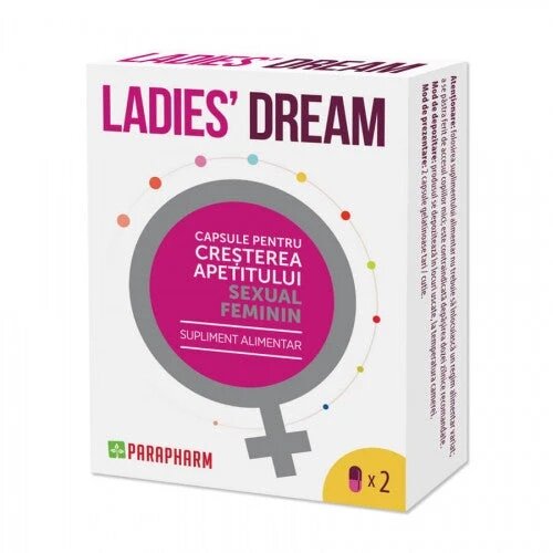 PARAPHARM Capsule LADIES DREAM cresterea apetitului sexual si libidoului feminin 2 capsule - Default Title
