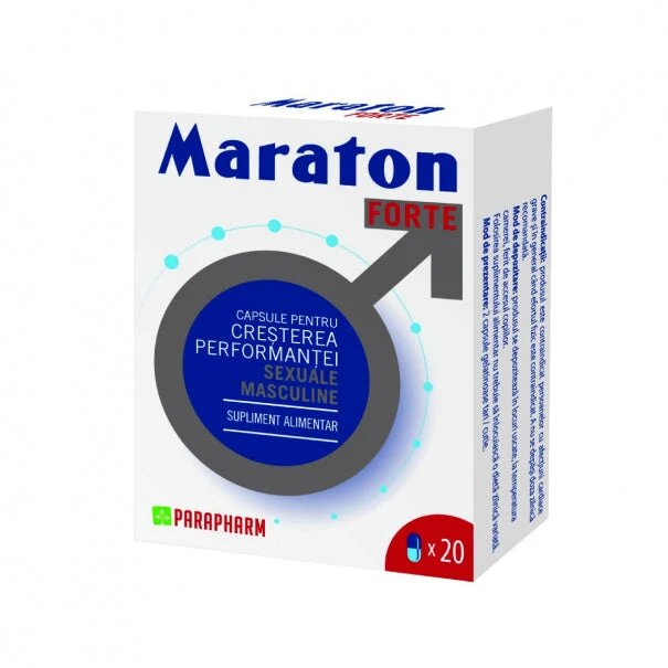 PARAPHARM Capsule MARATON FORTE cresterea performantei sexuale barbati 20 capsule - Default Title