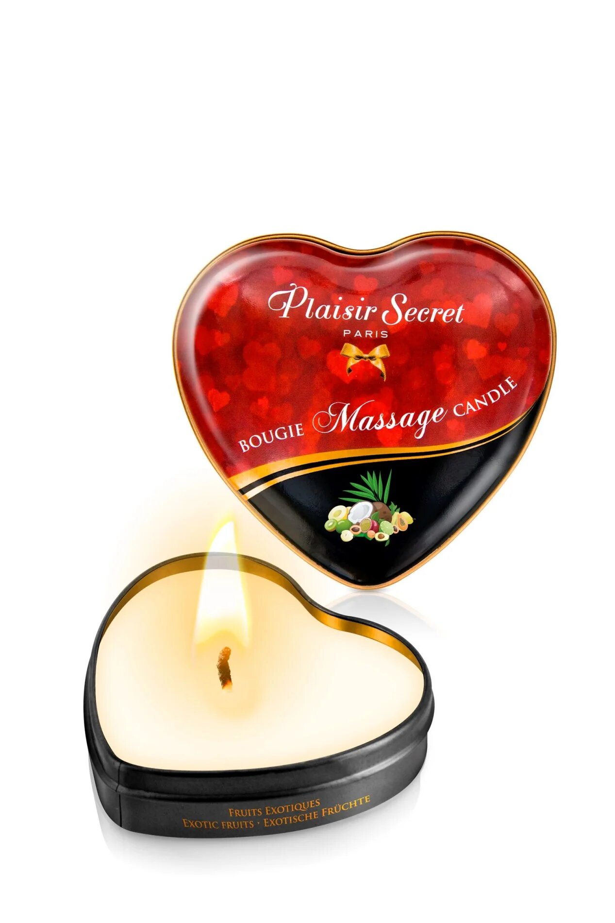 Secret Pleasure Lumanare pentru masaj cu feromoni BOUGIE - cu aroma de fructe exotice 35 ml - Default Title
