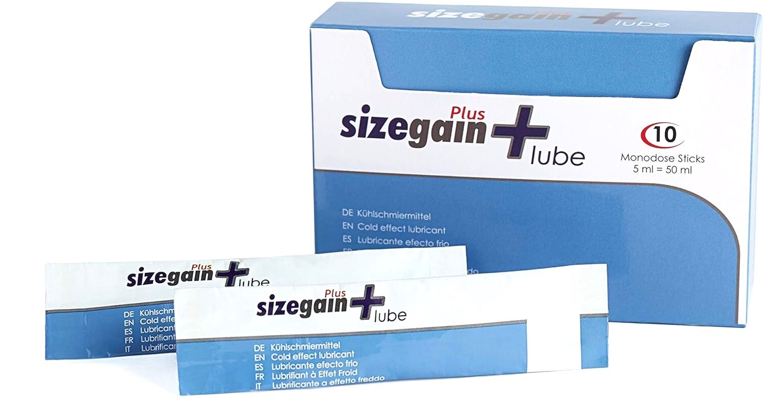 500 Cosmetics Plic Lubrifiant pe Baza de Apa cu Efect Racire Sizegain Plus Lube 5 ml