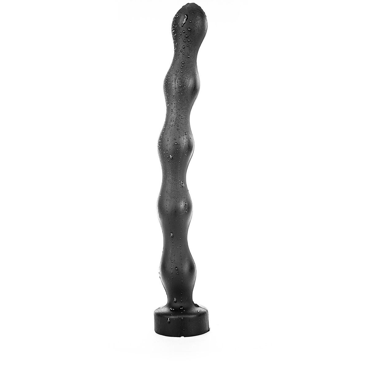 All Black Dildo Anal Beads PVC 41.5 cm