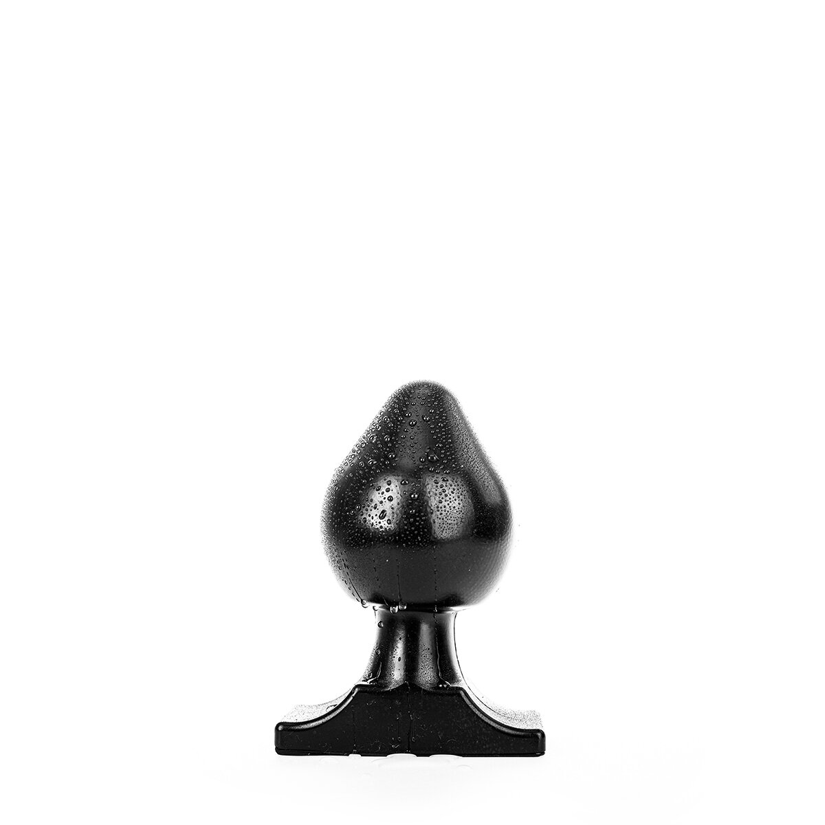 All Black Dop Anal Super Stretch PVC Negru 19 cm