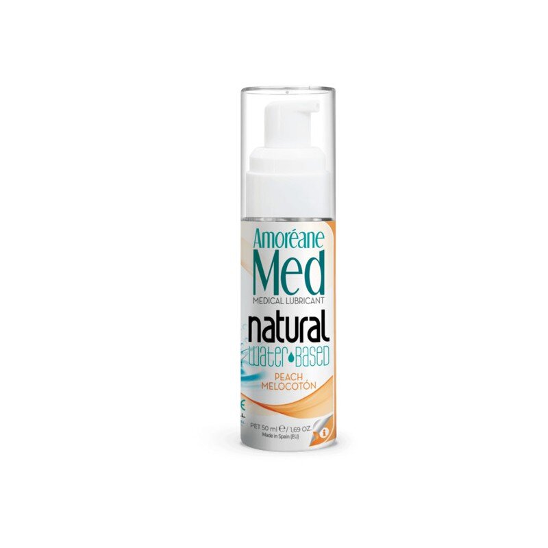 Amoreane Med Lubrifiant Natural pe Baza de Apa cu Aroma Piersica 50 ml