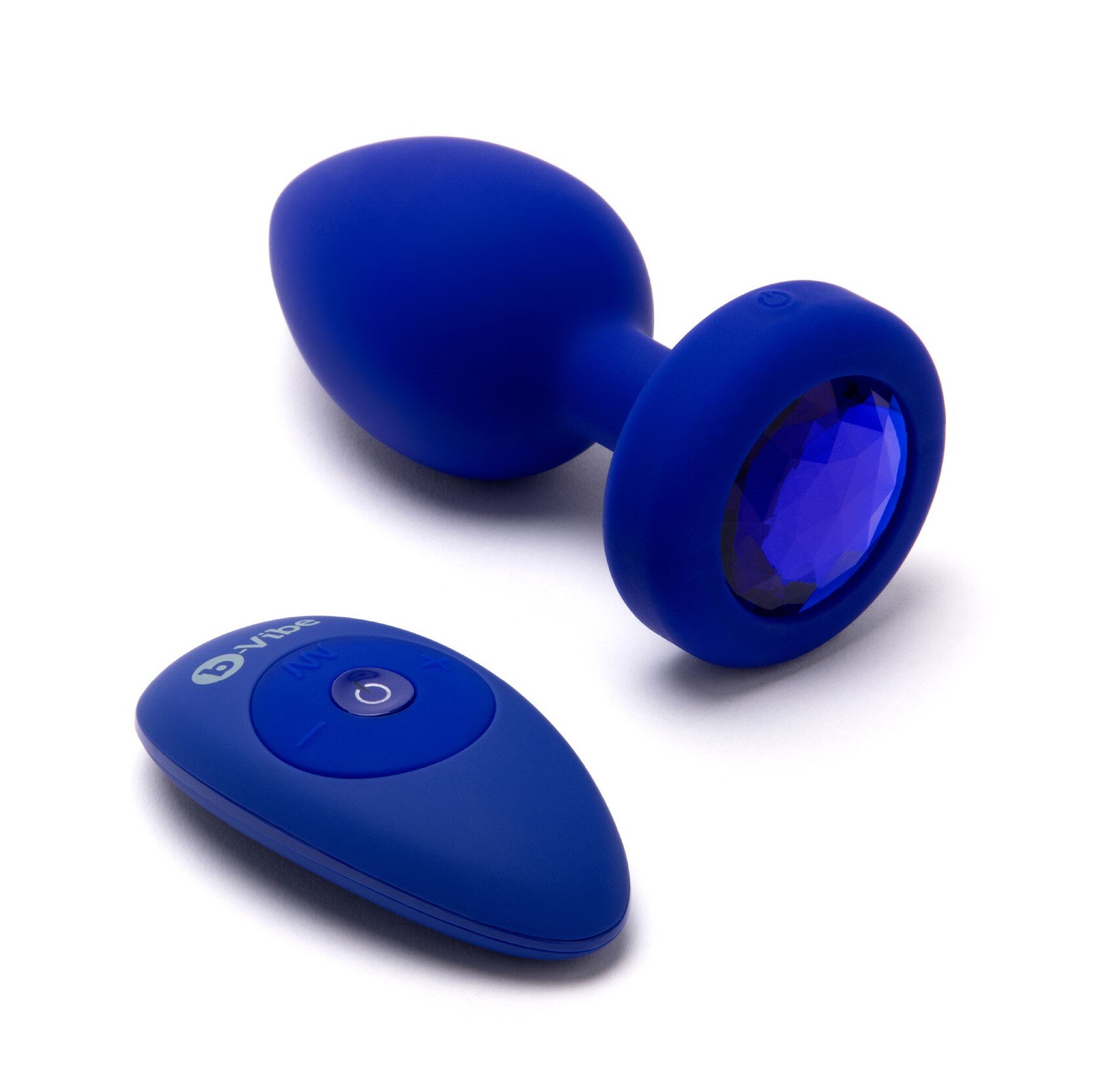 B-Vibe Dop Anal 15 Moduri Vibratii 6 Viteze Silicon USB Albastru 11.1 cm