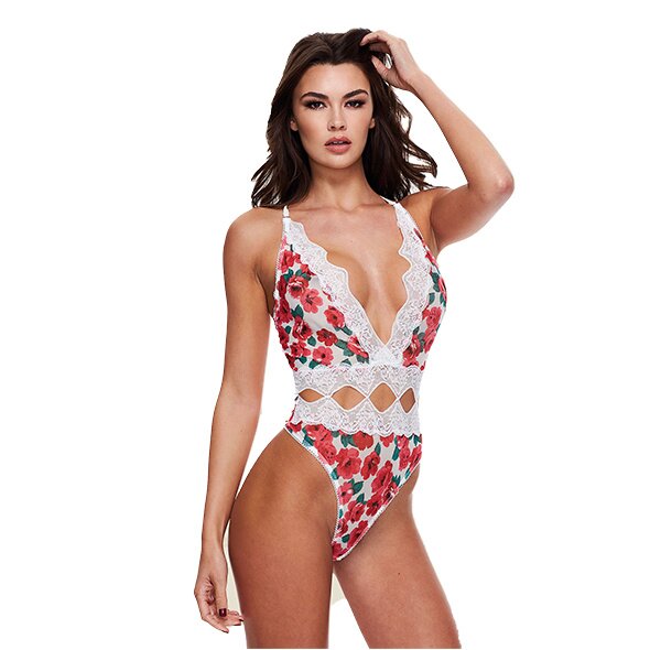 Baci Lingerie Body Floral&Lace cu Decupaje M/L
