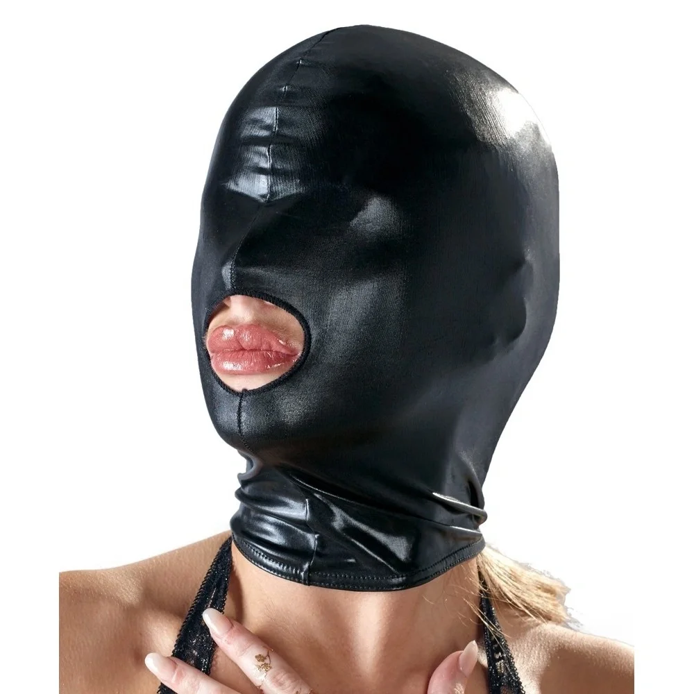 Bad Kitty Masca Open Mouth Material Lucios si Elastic Negru