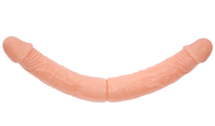 Baile Dildo Dublu Bendable Natural 37 cm