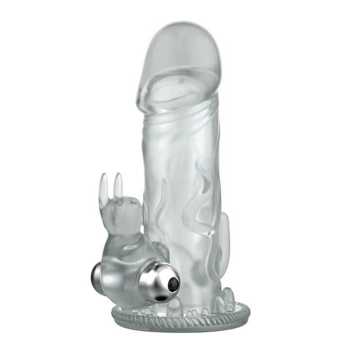 Baile Manson Brave Man cu Glont Vibrator TPR Transparent 12.5 cm