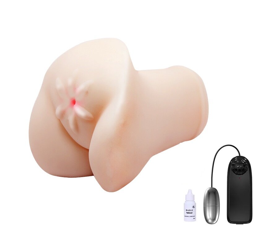 Baile Masturbator Anus Super Realistic Glont Vibrator cu Telecomanda Natural 15.5 cm